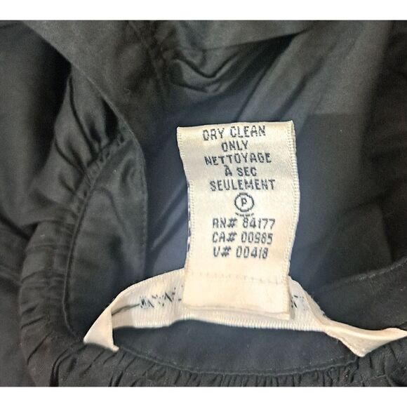 Diane Von Furstenberg Womens Small Baloon Puffer Sleeve Split Neck Top Black - Picture 7 of 7